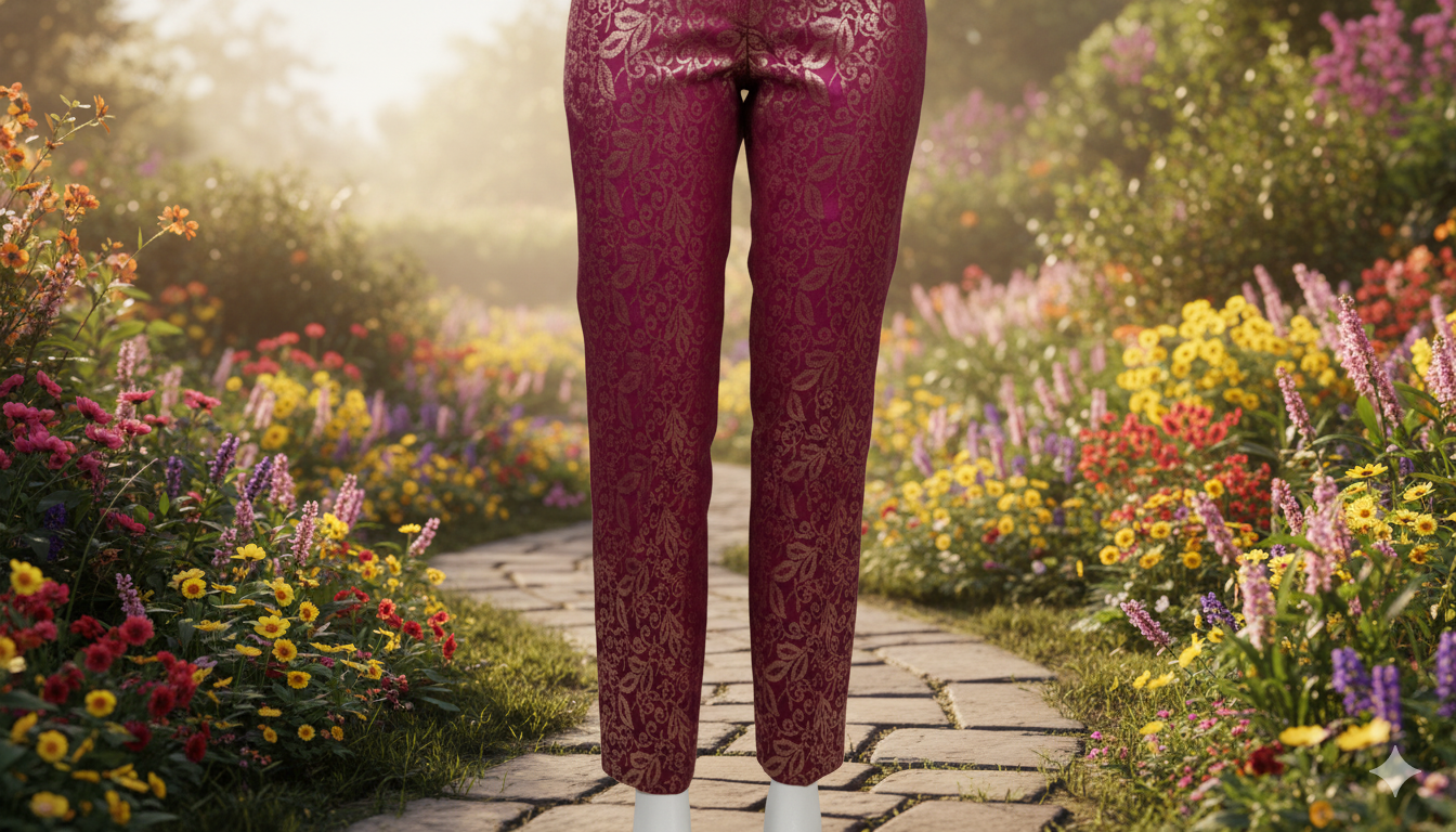 Green Banarsi Trouser. gallery image #6